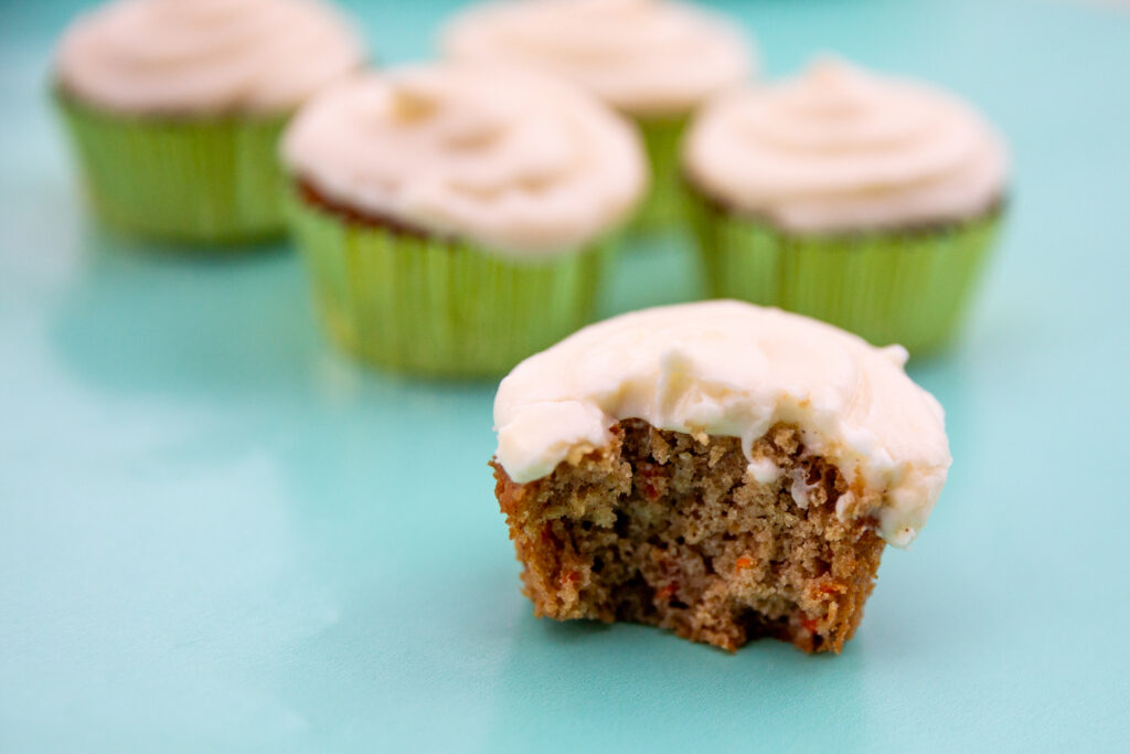 Carrot cake gluten free cupcake